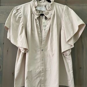 Acacia Mimi top in Bone